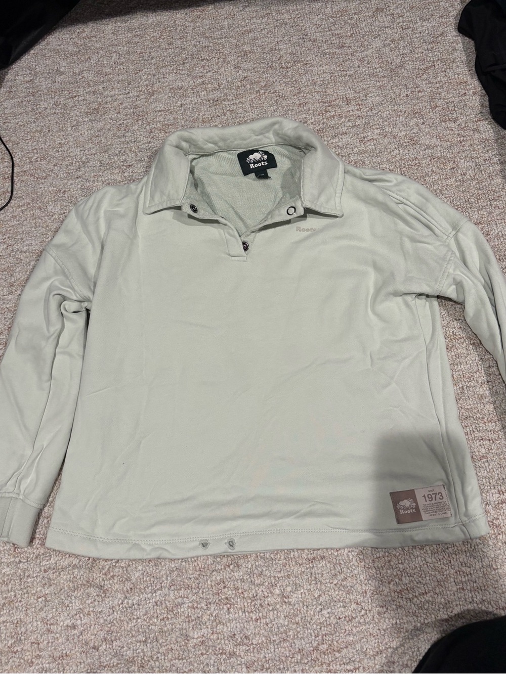 Roots Women Light Sage Pullover Polo